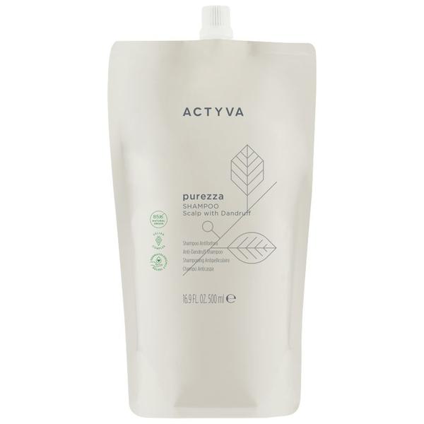 Sampon pentru Purificare Scalp - Kemon Actyva Purezza Shampoo Pouch Bag, varianta 2025, 500 ml