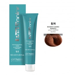 Vopsea permanenta - oyster cosmetics perlacolor professional hair coloring cream nuanta 8/4 biondo chiaro ramato