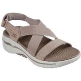 Sandale femei Skechers Go Walk Arch Fit San 140257-TPE, 39, Maro