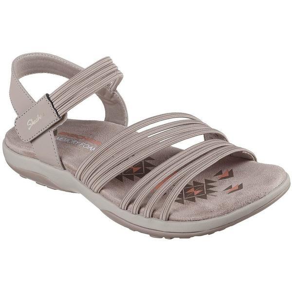 Sandale femei Skechers Reggae Slim - Coffee 163573-TPE, 35, Bej