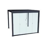 Set 4 Panouri glisante din sticla pentru pergola bioclimatica, UnicSpot
