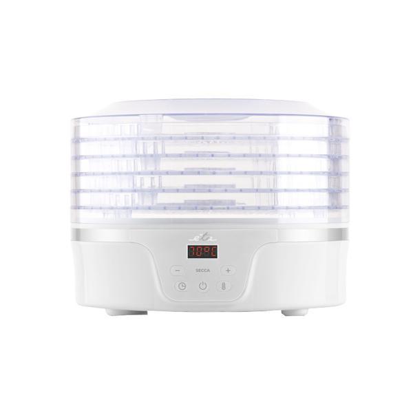 Deshidrator de alimente Eta Secca 7301 90000, 380 W, 5 niveluri, 35-70 °C, afisaj LED, alb