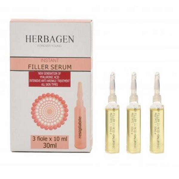 SHORT LIFE - Ser Filler cu Sfere de Acid Hialuronic si Konjac Herbagen, 3 fiole x 10 ml