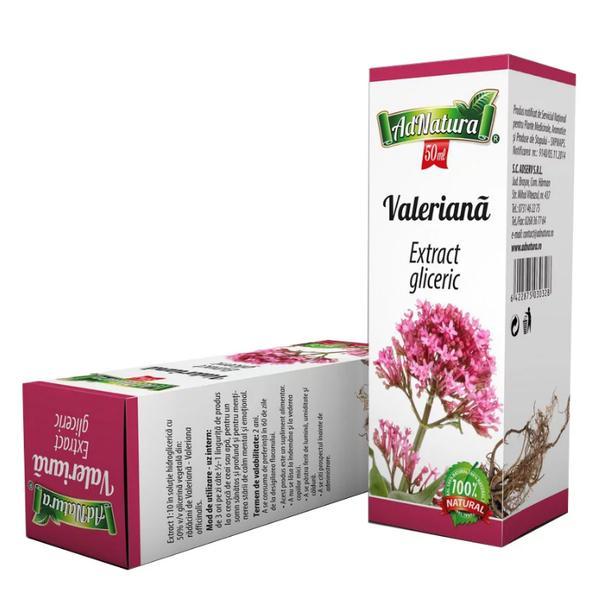 SHORT LIFE - Valeriana Extract Gliceric AdNatura, 50 ml