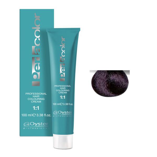Vopsea Permanenta - Oyster Cosmetics Perlacolor Professional Hair Coloring Cream nuanta 1/2 Nero Viola