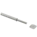 Amortizor bumper incastrat cu adaptor si magnet pentru usa mobilier, gri, L:107 mm