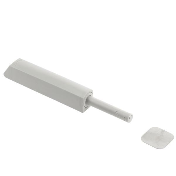 Amortizor bumper incastrat cu adaptor si magnet pentru usa mobilier, gri, L:119 mm