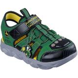 Sandale copii Skechers S Lights-hypno-spla 407070L-GNBK, 31, Verde