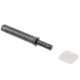 Amortizor bumper incastrat cu magnet pentru usa mobilier, negru, L:70.2 mm