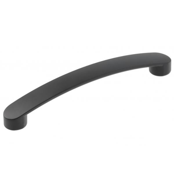 Maner pentru mobila Genua, finisaj negru mat GT, L:148 mm