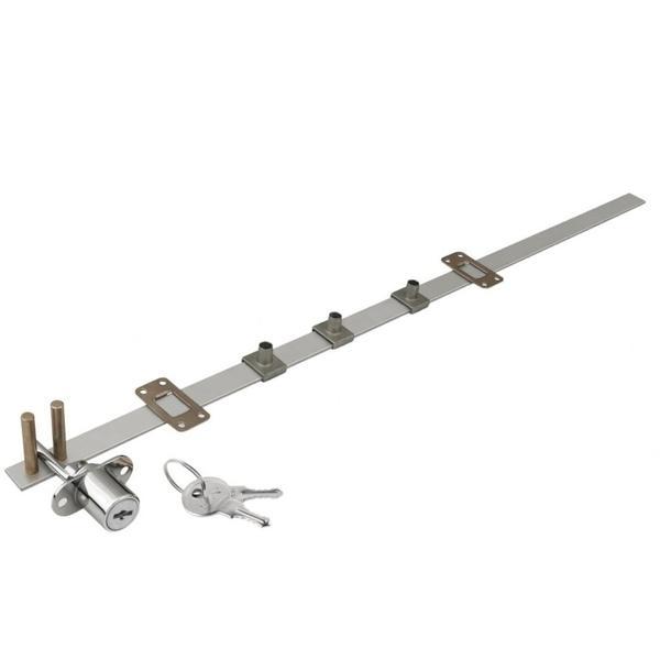 Yala inchidere centralizata cu 2 chei, finisaj crom, L:600 mm