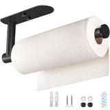 Suport prosoape de hartie, otel inoxidabil, negru, 33.6 cm