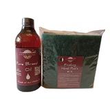 Kit intretinere mobilier lemn masiv, Prep’N Shine-Pure Breed Oil & Hand Pad’s Mix, alb, negru, verde,  500 ml, food-safe, non toxic, woodworker