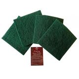 Laveta netesuta, mediu abraziva verde, Finishing Hand Pad’s Medium Abrasive, finisare, aplicare umed/uscat finisaj mobilier lemn, 150x150 mm, set 4 buc, woodworker