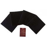 Laveta netesuta, inalt abraziva negru, Finishing Hand Pad’s Hard Abrasive, finisare, aplicare umed/uscat finisaj mobilier lemn, 150x150 mm, set 4 buc, woodworker