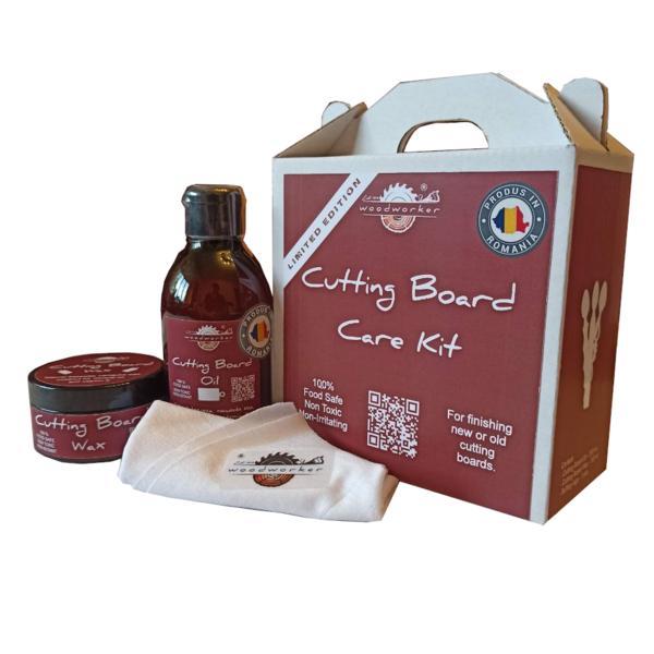 Pachet intreţinere lemnarie, Cutting Board Care Kit,  food safe,non toxic,woodworker
