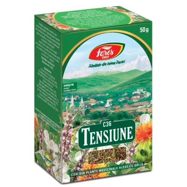 Ceai pentru Tensiune C36 - Fares, 50 g