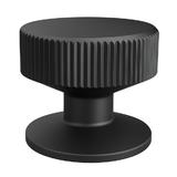 Buton pentru mobila Kadir, finisaj negru mat CB, Ø:35 mm