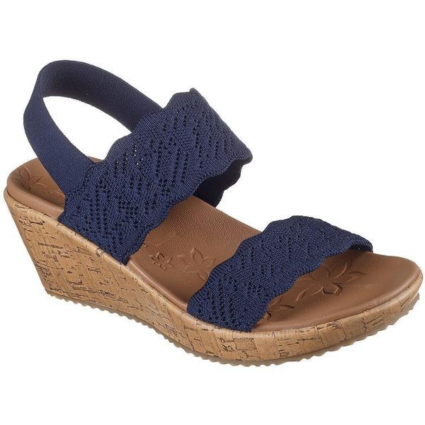 Sandale femei Skechers Beverlee - Timeless 119591-NVY, 35, Albastru