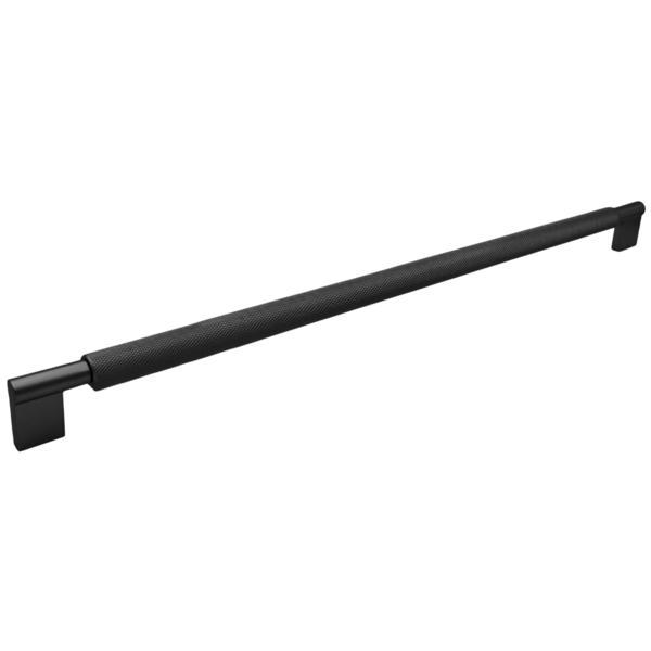 Maner pentru mobila Karelia Knurling, finisaj negru mat CB, 896 mm