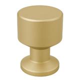Buton pentru mobila Alaz, finisaj alama satin CB, Ø:22 mm