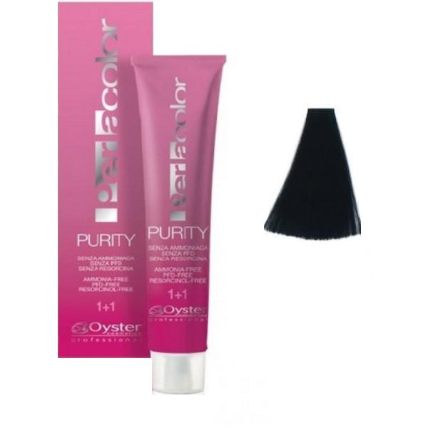 Vopsea fara Amoniac - Oyster Cosmetics Perlacolor Purity nuanta 1/0 Nero