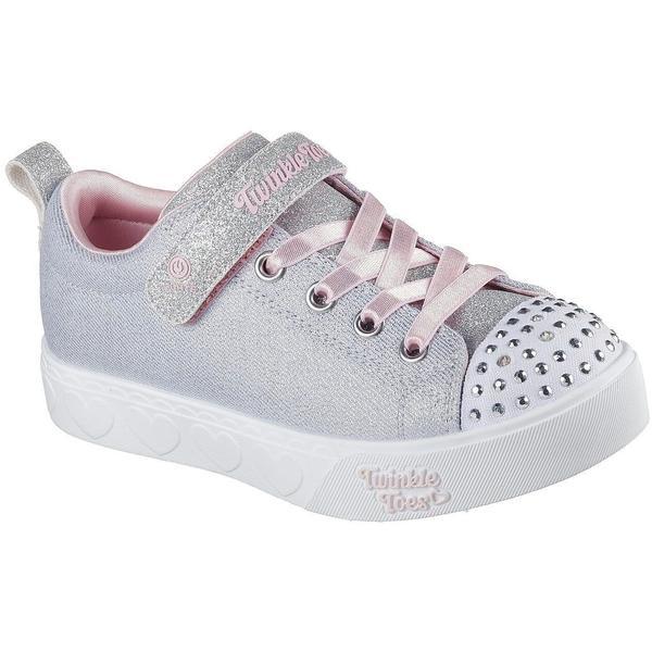 Pantofi sport copii Skechers Heart Steps - Shimmer Sweetie 314620L-GYPK, 29, Gri