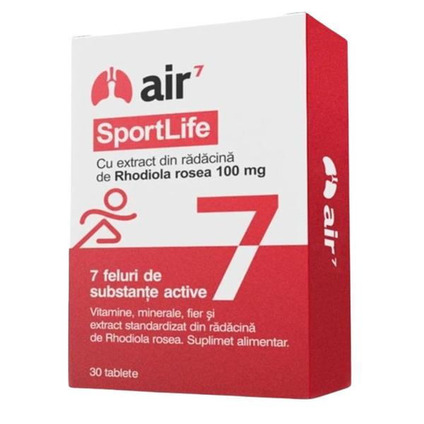 Supliment Alimentar Air7 SportLife - Green Splid, 30 tablete