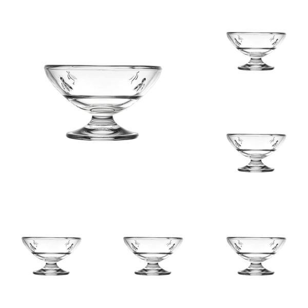 Set 6 cupe Abeille La Rochére pentru inghetata sau desert, 6 x 20cl, sticla foarte rezistenta