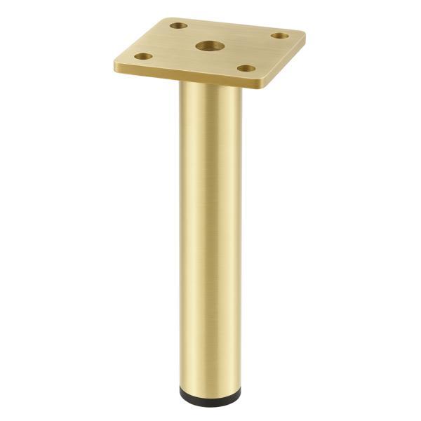 Picior pentru mobilier Ronda Simplu, finisaj auriu periat GT, H:150 mm