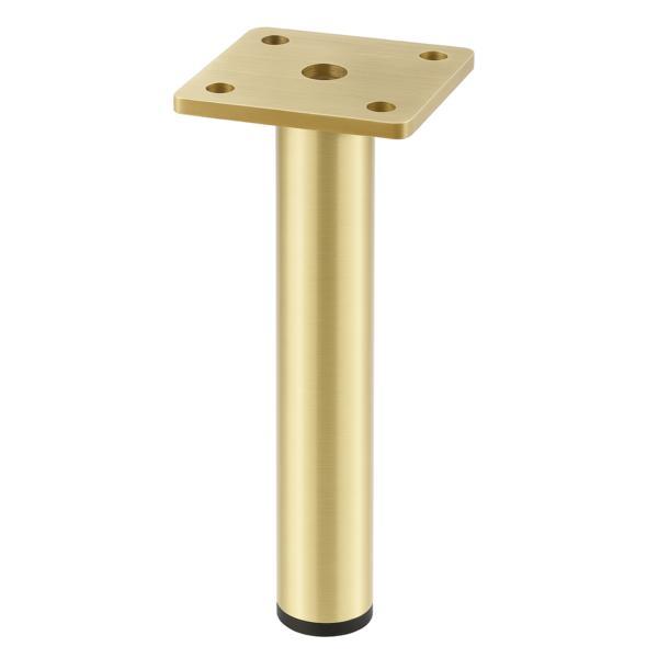 Picior pentru mobilier Ronda Simplu, finisaj auriu periat GT, H:180 mm