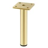 Picior pentru mobilier Ronda Simplu, finisaj auriu periat GT, H:180 mm