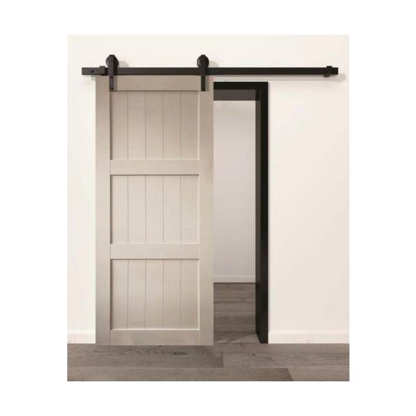 Usa glisanta tip hambar Country, alb, 213x96.5x3.5 cm