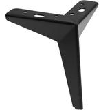 Picior pentru mobilier Star, finisaj negru mat GT, H:155 mm