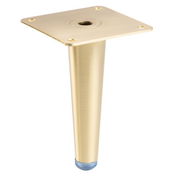 Picior pentru mobilier Spire, finisaj auriu periat GT, H:130 mm