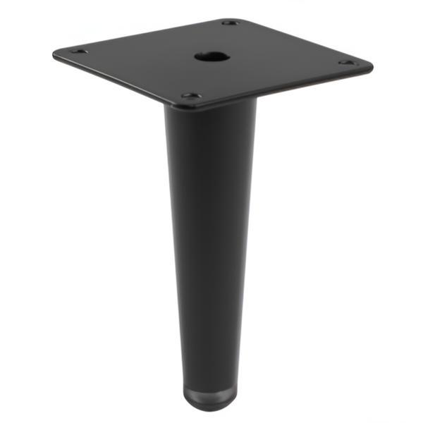 Picior pentru mobilier Spire, finisaj negru mat GT, H:130 mm