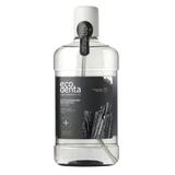 SHORT LIFE - Apa de Gura Fara Flour cu Carbune pentru Extra Albire Ecodenta, 500 ml