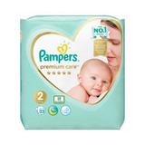 SHORT LIFE - Scutece pentru Nou-nascuti - Pampers Premium Care New Baby, marimea 2 (4-8 kg), 23 buc
