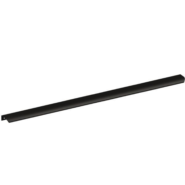 Maner lung pentru mobila Lentis, finisaj negru mat, L:1200 mm