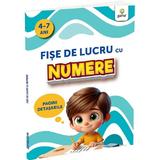 Fise de lucru cu numere 4-7 ani, editura Gama