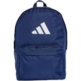 Rucsac unisex adidas Classic 3 Bar Logo Backpack Dark Navy 27.5L IS7049, Marime universala, Albastru