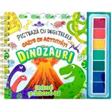 Picteaza cu degetelele: Dinozauri, editura Flamingo