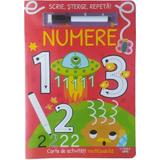Scrie, sterge, repeta! Numere. Carte de activitati reutilizabila, editura Litera
