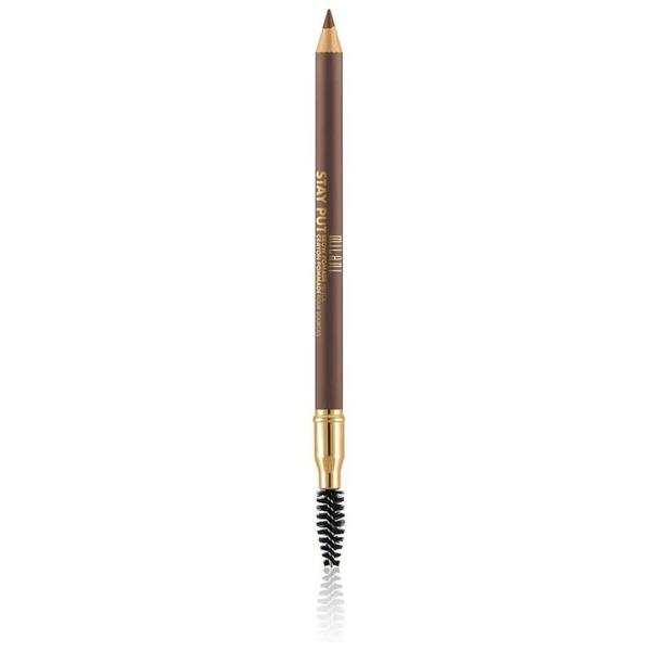 Creion pentru Sprancene - Milani Stay Put Brow Pomade Pencil, nuanta Medium Brown, 0.95 g
