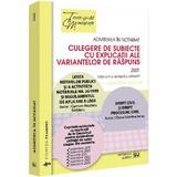 Admiterea in notariat. Culegere de subiecte cu explicatii ale variantelor de raspuns Ed.2025 - Carmen-Nicoleta Barbieru, Diana Geanina Ionas, editura Universul Juridic