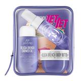 Set de ingrijire Sol De Janeiro, Delicia Drench Jet, 3 bucati, unt de corp 50 ml, spray 30 ml, gel dus 90 ml