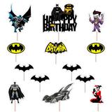 Set accesorii brioșe/ tort, 7 buc, tematica Batman, Photo Paper Glossy