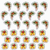 Set accesorii brioșe/ tort, 30 buc, tematica Clopotei de Craciun, Photo Paper Glossy