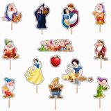 Set accesorii brioșe/ tort, 13 buc, tematica de Alba ca Zapada, Photo Paper Glossy