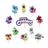 Set accesorii brioșe/ tort, 11 buc, tematica de Smiling Critters, Photo Paper Glossy